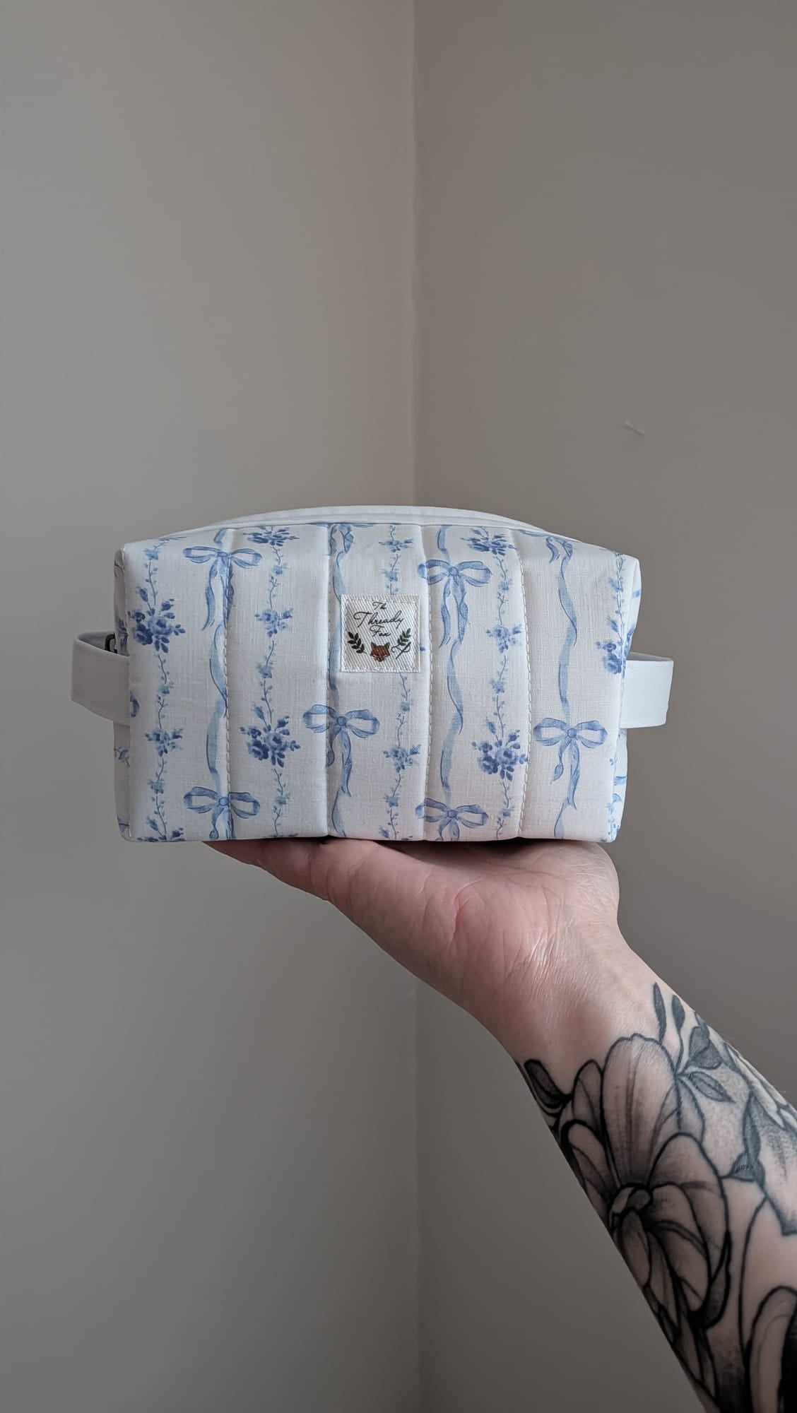 Willow Blue Bow Pouch