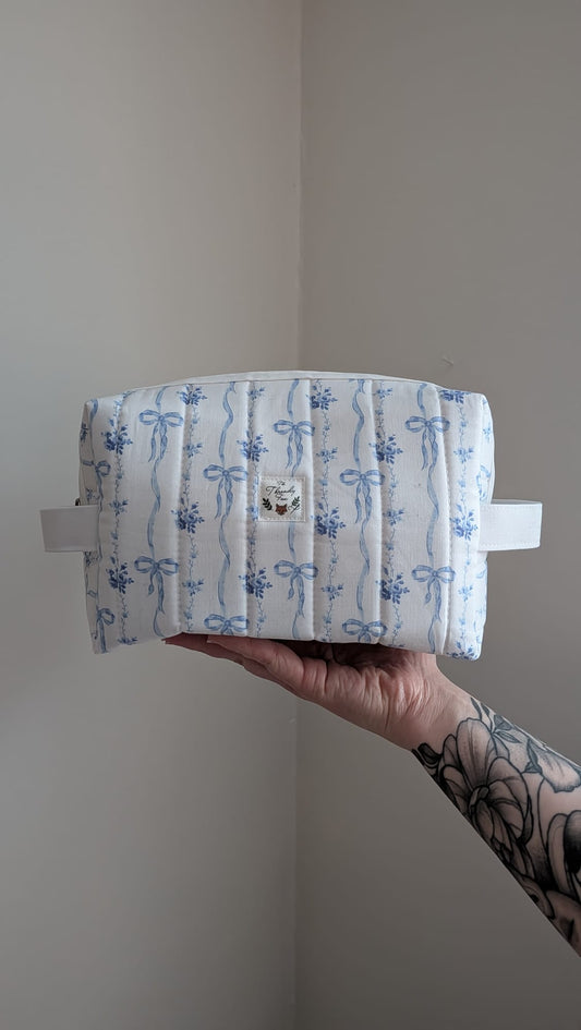 Willow Blue Bow Pouch