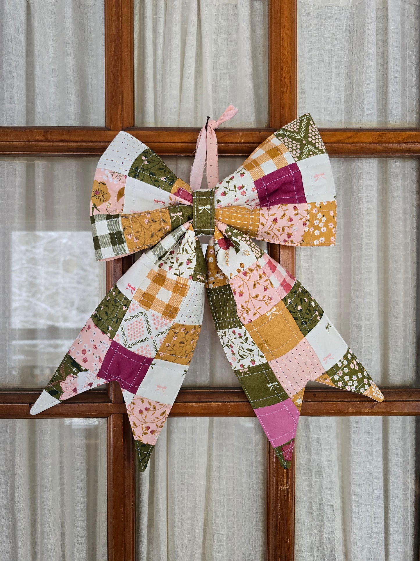 Patchwork Mini Quilted Bow